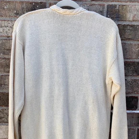 Take 50% OFF- Max Studio Cream Floral V-Neck Button-Up Cardigan, Size-S - Picture 11 of 13